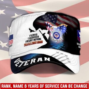 US Coast Guard, E 6 Gold – Military Cap Gift for Men Dad Fathers