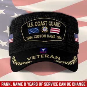 US Coast Guard, E 6 Red – Military Cap Gift for Men Dad Fathers