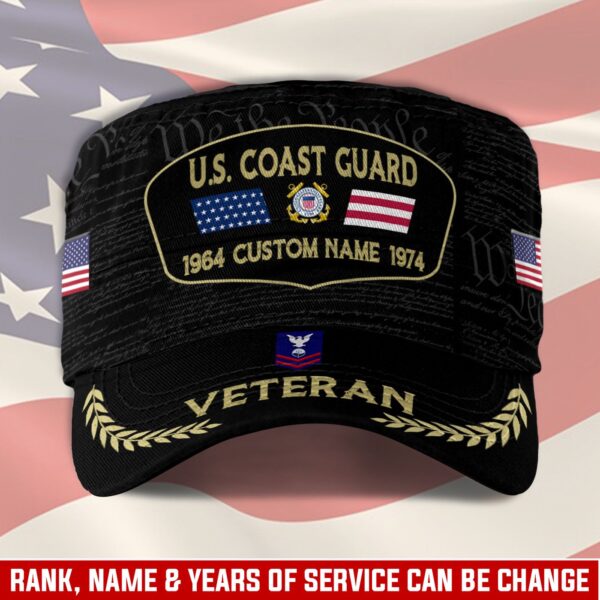 US Coast Guard, E 6 Red – Military Cap Gift for Men Dad Fathers