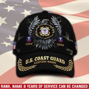 US Coast Guard, E 7 Gold – Classic Cap Gift for Men Dad Fathers