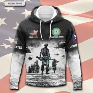 US Coast Guard, E 7 Gold – Hoodie - Gift for Dad Father's Day 1