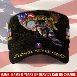 US Coast Guard, E 7 Gold – Military Cap Gift for Men Dad Fathers 1