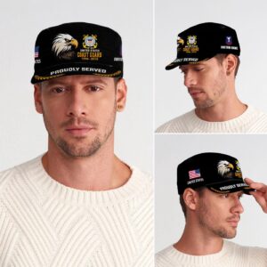 US Coast Guard, E 7 Gold – Military Cap Gift for Men Dad Fathers 3