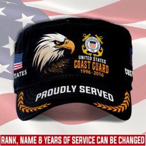 US Coast Guard, E 7 Gold – Military Cap Gift for Men Dad Fathers
