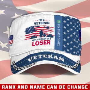 US Coast Guard, E 7 Gold – Military Cap Gift for Men Dad Fathers