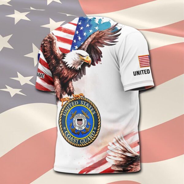 US Coast Guard, E 7 Gold – T-Shirt – Gift for Dad Father’s Day
