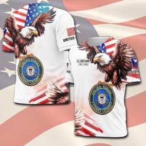 US Coast Guard, E 7 Gold – T-Shirt - Gift for Dad Father's Day