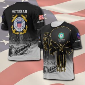 US Coast Guard, E 7 Gold – T-Shirt - Gift for Dad Father's Day