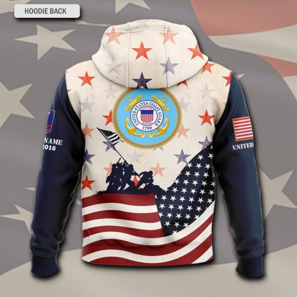 US Coast Guard, E 7 Red – Hoodie – Gift for Dad Father’s Day – Gift for Dad Father’s Day