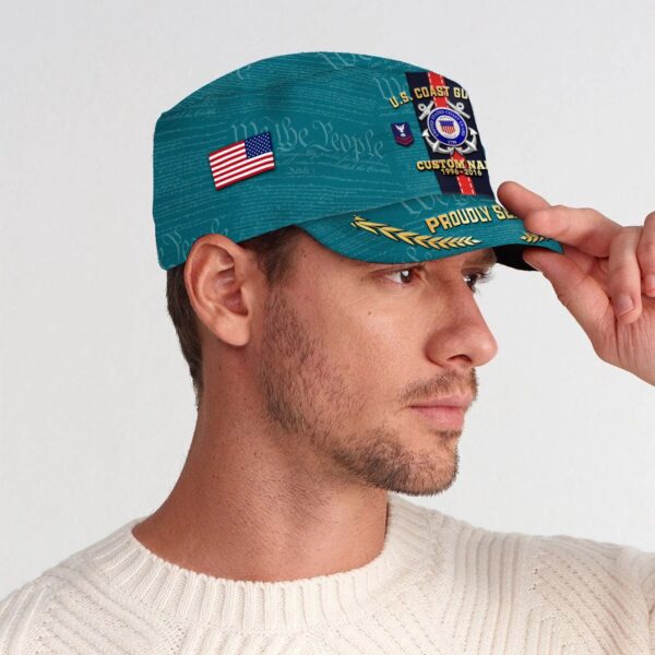 US Coast Guard, E 7 Red – Military Cap Gift for Men Dad Fathers
