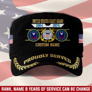US Coast Guard, E 7 Red – Military Cap Gift for Men Dad Fathers