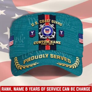 US Coast Guard, E 7 Red – Military Cap Gift for Men Dad Fathers
