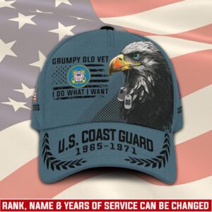 US Coast Guard, E 8 Gold – Classic Cap Gift for Men Dad Fathers