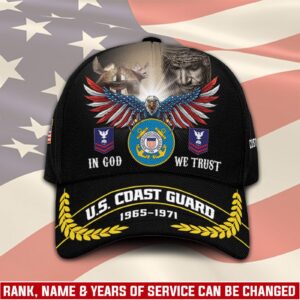 US Coast Guard, E 8 Gold – Classic Cap Gift for Men Dad Fathers