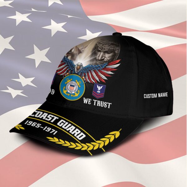 US Coast Guard, E 8 Gold – Classic Cap Gift for Men Dad Fathers