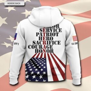 US Coast Guard, E 8 Gold – Hoodie - Gift for Dad Father's Day 1