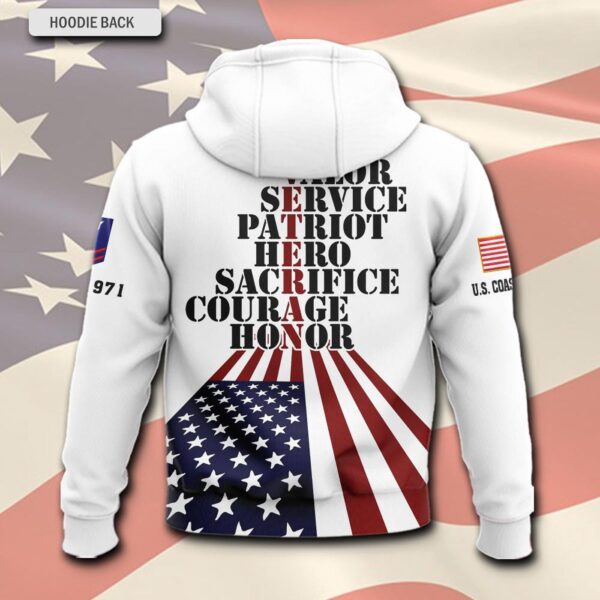 US Coast Guard, E 8 Gold – Hoodie – Gift for Dad Father’s Day