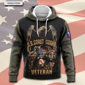 US Coast Guard, E 8 Gold – Hoodie - Gift for Dad Father's Day 1
