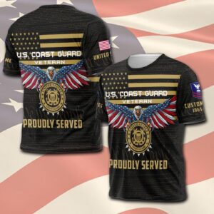 US Coast Guard, E 8 Gold – T-Shirt - Gift for Dad Father's Day