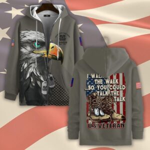 US Coast Guard, E 9 Gold – Zip Hoodie - Gift for Dad Father's Day