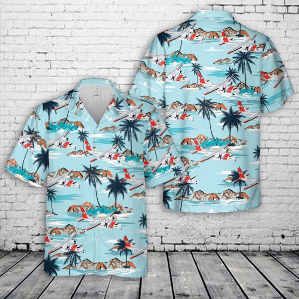 US Coast Guard Elizabeth City HC-144 Ocean Sentry Hawaiian Shirt – Gift for Dad Father’s Day