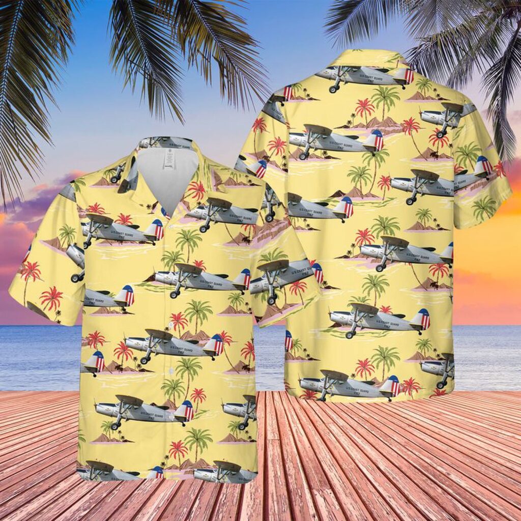 US Coast Guard Fairchild 24 WW2 Hawaiian Shirt – Gift for Dad Father’s Day US Coast Guard Fairchild 24 WW2 Hawaiian Shirt – Gift for Dad Father’s Day