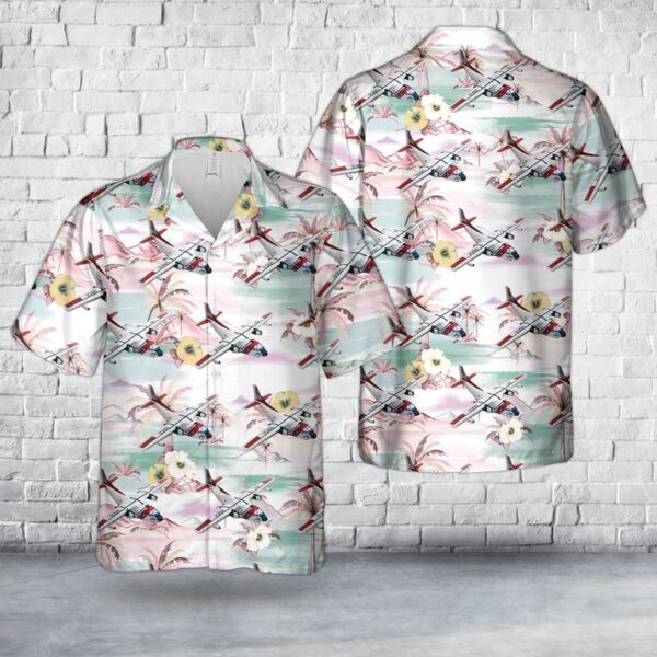 US Coast Guard Fairchild C-123 Provider Hawaiian Shirt DLQM2209PD06 – Gift for Dad Father’s Day