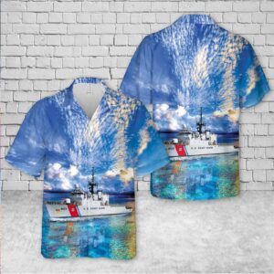 US Coast Guard Famous-class Cutter USCGC Harriet Lane (WMEC-903) Hawaiian Shirt - Gift for Dad Father's Day