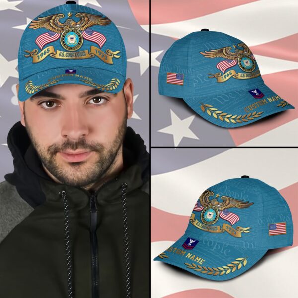 US Coast Guard, Freedom Over Fear – Classic Cap Gift for Men Dad Fathers