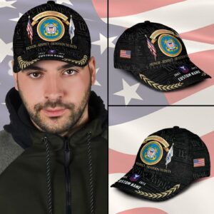 US Coast Guard, Freedom Over Fear – Classic Cap Gift for Men Dad Fathers 1
