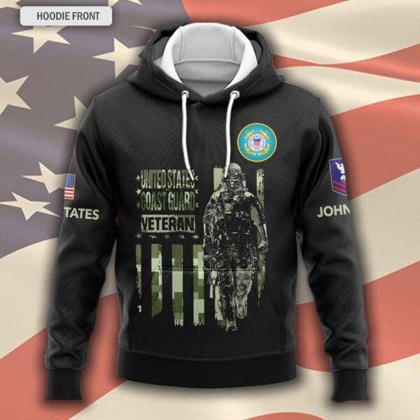 US Coast Guard, Freedom Over Fear – Hoodie – Gift for Dad Father’s Day