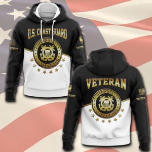 US Coast Guard, Freedom Over Fear – Hoodie - Gift for Dad Father's Day