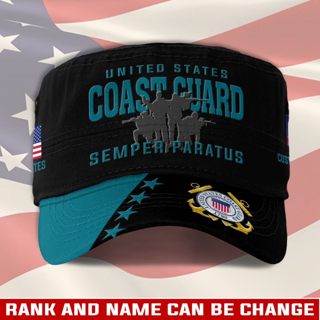 US Coast Guard, Freedom Over Fear – Military Cap Gift for Men Dad Fathers US Coast Guard, Freedom Over Fear – Military Cap Gift for Men Dad Fathers