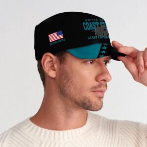 US Coast Guard, Freedom Over Fear – Military Cap Gift for Men Dad Fathers 1
