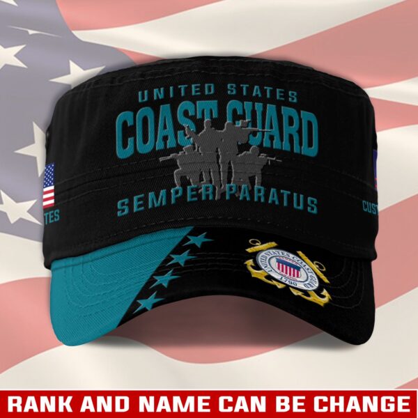 US Coast Guard, Freedom Over Fear – Military Cap Gift for Men Dad Fathers