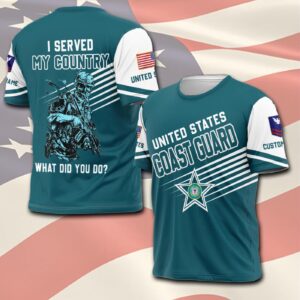 US Coast Guard, Freedom Over Fear – T-Shirt - Gift for Dad Father's Day