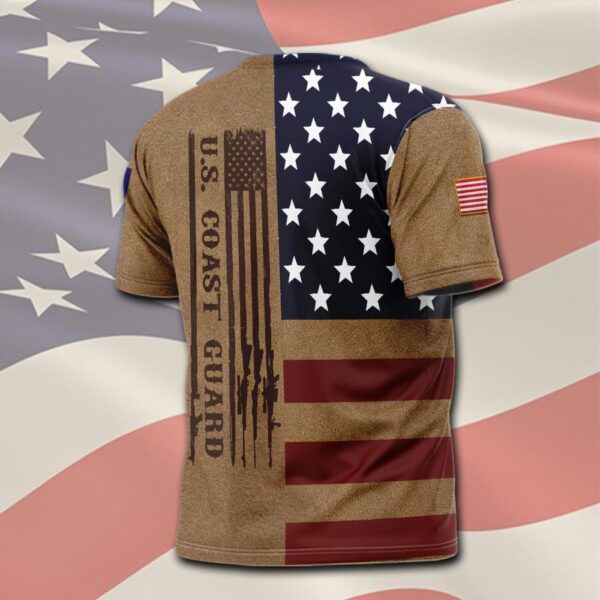 US Coast Guard, Freedom Over Fear – T-Shirt – Gift for Dad Father’s Day