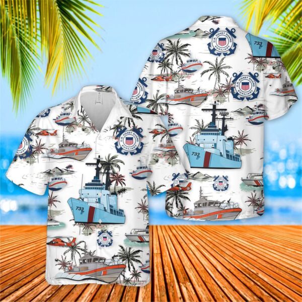 US Coast Guard Hawaiian Shirt – Gift for Dad Father’s Day