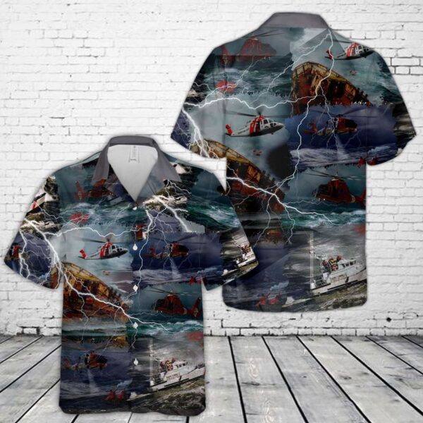 US Coast Guard Hawaiian Shirt – Gift for Dad Father’s Day
