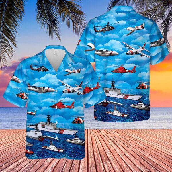 US Coast Guard Hawaiian Shirt – Gift for Dad Father’s Day