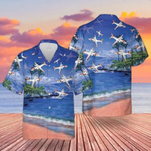 US Coast Guard HC-144 Ocean Sentry Hawaiian Shirt - Gift for Dad Father's Day