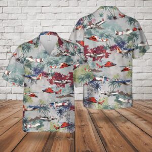 Us Coast Guard Helicopter Hawaiian Shirt - Gift for Dad Father's Day