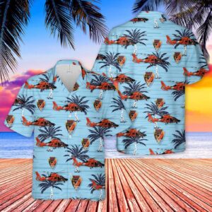 US Coast Guard Helicopter Interdiction Tactical Squadron MH-65D Hawaiian Shirt - Gift for Dad Father's Day