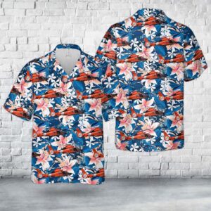 US Coast Guard Helicopter Interdiction Tactical Squadron MH-65D Hawaiian Shirt - Gift for Dad Father's Day