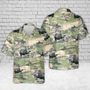 US Coast Guard Helicopter Short Sleeve Hawaiian Shirt - Gift for Dad Father's Day