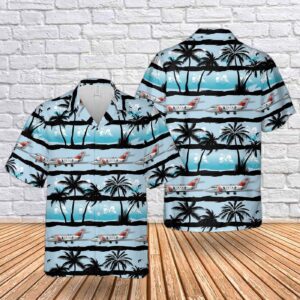 US Coast Guard HH-25 Guardian Helicopter Hawaiian Shirt - Gift for Dad Father's Day