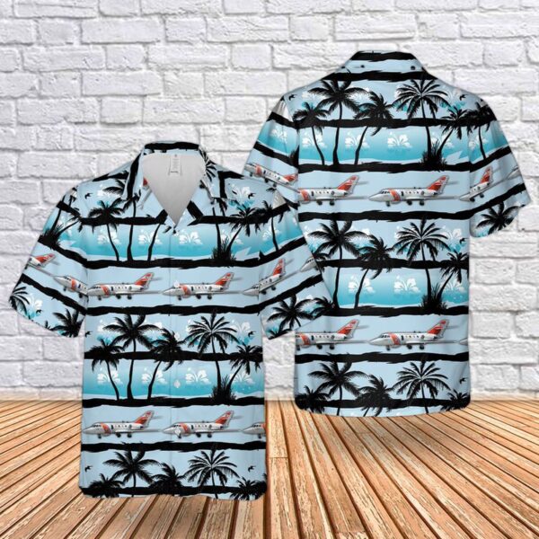 US Coast Guard HH-25 Guardian Helicopter Hawaiian Shirt – Gift for Dad Father’s Day