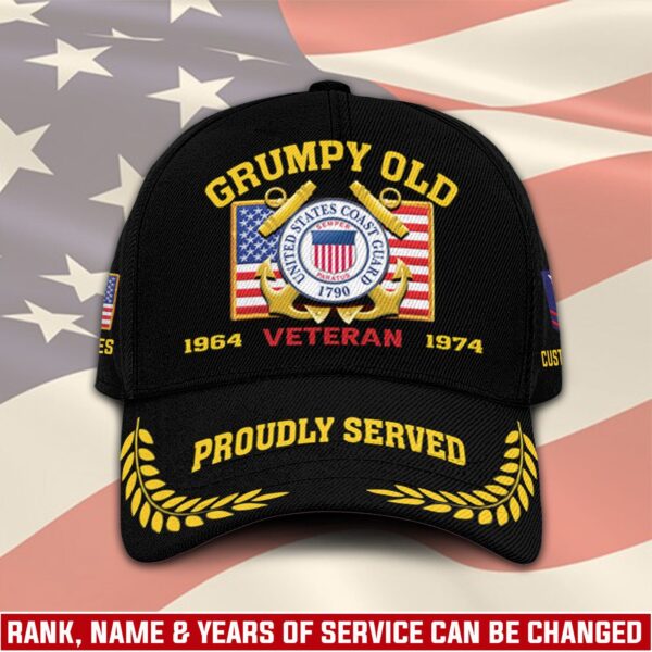 US Coast Guard, Honor, Duty, Service – Classic Cap Gift for Men Dad Fathers