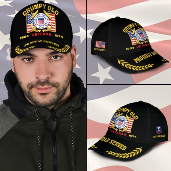 US Coast Guard, Honor, Duty, Service – Classic Cap Gift for Men Dad Fathers