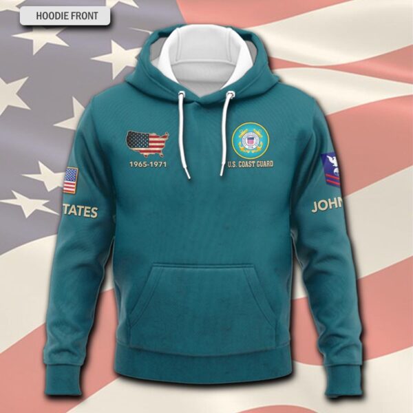 US Coast Guard, Honor, Duty, Service – Hoodie – Gift for Dad Father’s Day